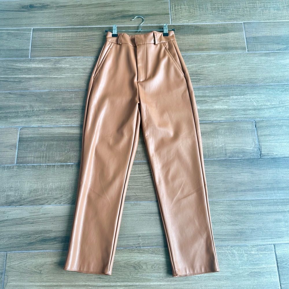 Brown Leather Trousers